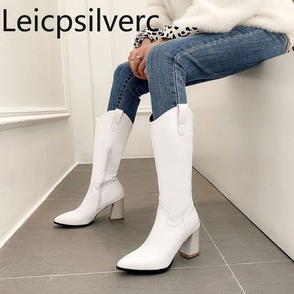 women's boots autumn and winter the new fashion pointed zipper thick heel high heel middle tube women's shoes plus size 34-48, Black
women's boots autumn and winter the new fashion pointed zipper thick heel high heel middle tube women's shoes plus size 34-48, Black