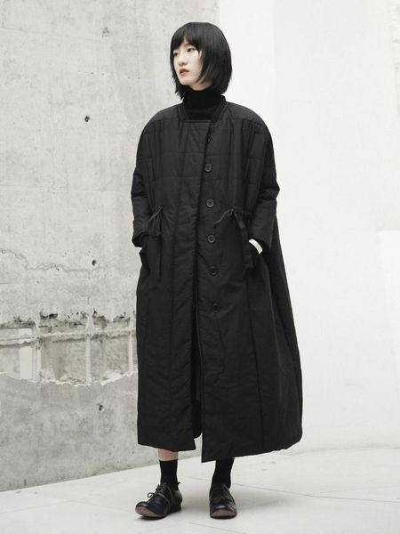 2018 new autumn winter stand collar long sleeve black loose drawstring cotton-padded coat women jacket fashion tide
2018 new autumn winter stand collar long sleeve black loose drawstring cotton-padded coat women jacket fashion tide