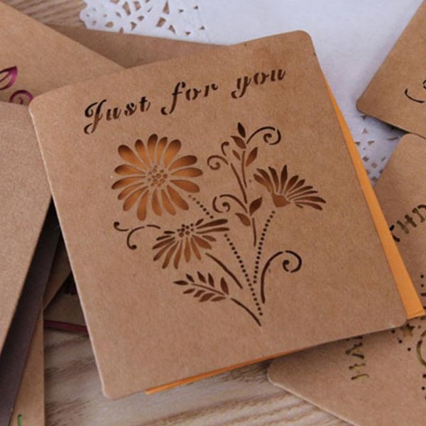 5 pcs forest style hollow kraft paper small card birthday greeting card holidays mother 's day teacher 's day greeting cards
5 pcs forest style hollow kraft paper small card birthday greeting card holidays mother 's day teacher 's day greeting cards