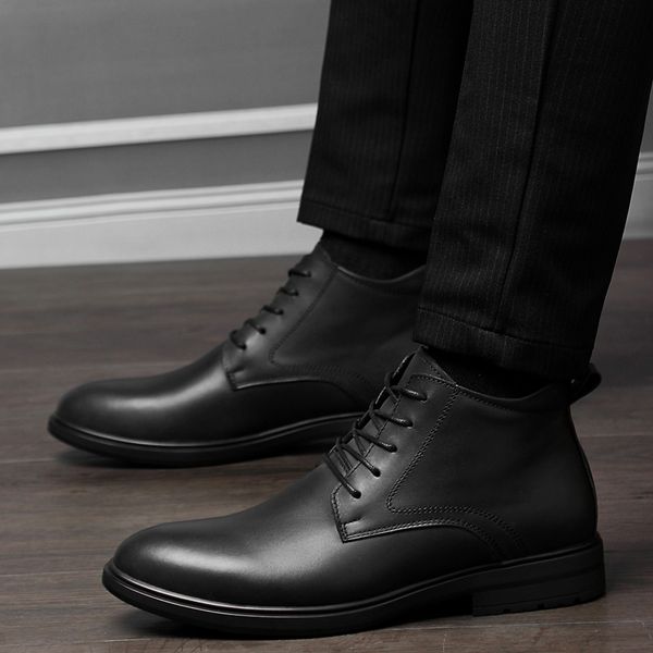 dropshipping 38-48 men's boots genuine leather elegant dress short ankle boot spring winter men wedding boots pointy, Black
dropshipping 38-48 men's boots genuine leather elegant dress short ankle boot spring winter men wedding boots pointy, Black
