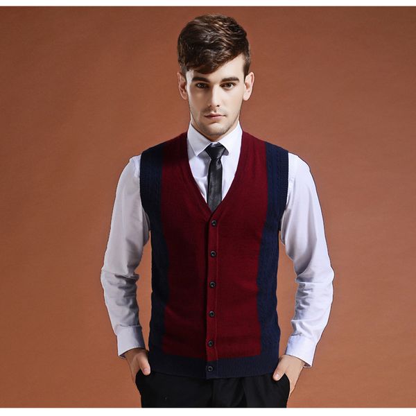 sweater cardigan buttons down knit jacket vest for men sleeveless wool stylish fashion patchwork red grey 2018, Black;white
sweater cardigan buttons down knit jacket vest for men sleeveless wool stylish fashion patchwork red grey 2018, Black;white
