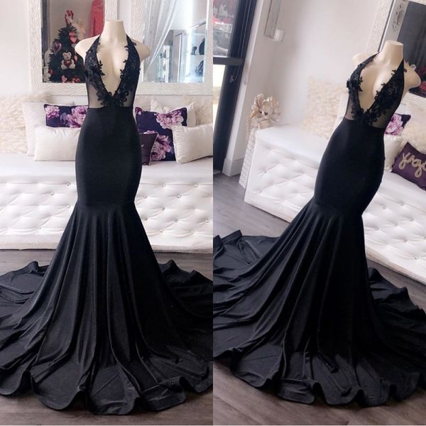 2022 new african black mermaid prom dresses deep v neck applique lace special occasion evening gowns
2022 new african black mermaid prom dresses deep v neck applique lace special occasion evening gowns