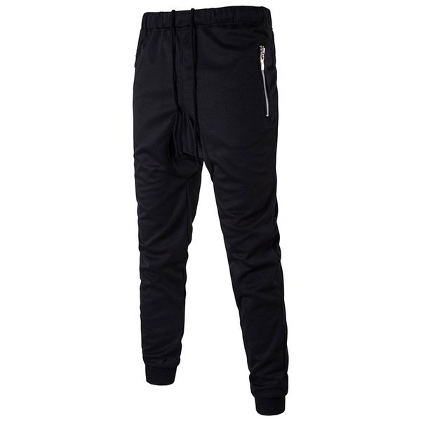Fashion Mens Harem Pants Drawstring With Zipper Males Pants Spring Autumn Black Color Casual Mens Trousers
Fashion Mens Harem Pants Drawstring With Zipper Males Pants Spring Autumn Black Color Casual Mens Trousers