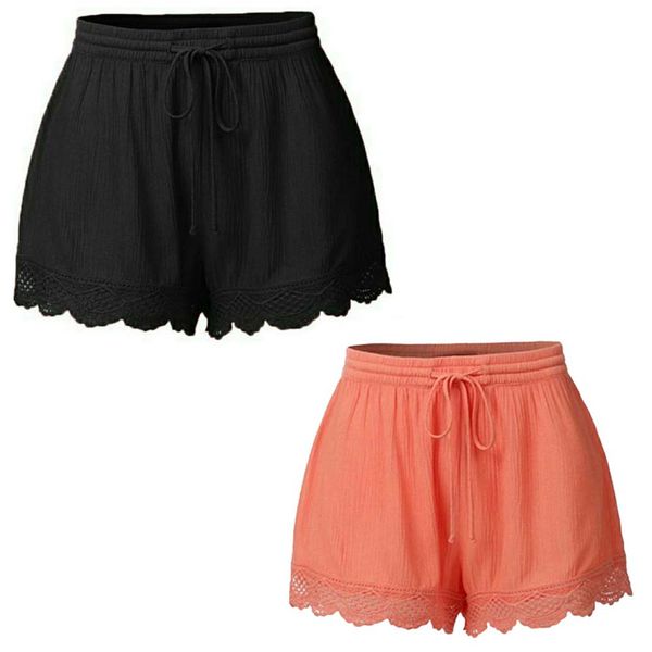 2019 pants womens elastic waist drawstring beach shorts pants summer lace hem
2019 pants womens elastic waist drawstring beach shorts pants summer lace hem