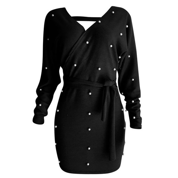 women off shoulder mini dress summer backless beading belt long sleeve solid color clubwear casual party skirt, Black;gray
women off shoulder mini dress summer backless beading belt long sleeve solid color clubwear casual party skirt, Black;gray