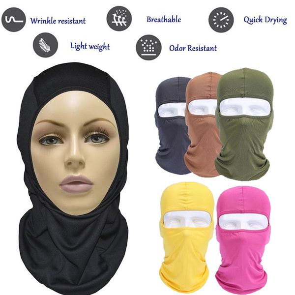 balaclava full face mask cycling protection motorcycle hats lycra practical warm convenient outdoor clothes accessories, Black
balaclava full face mask cycling protection motorcycle hats lycra practical warm convenient outdoor clothes accessories, Black