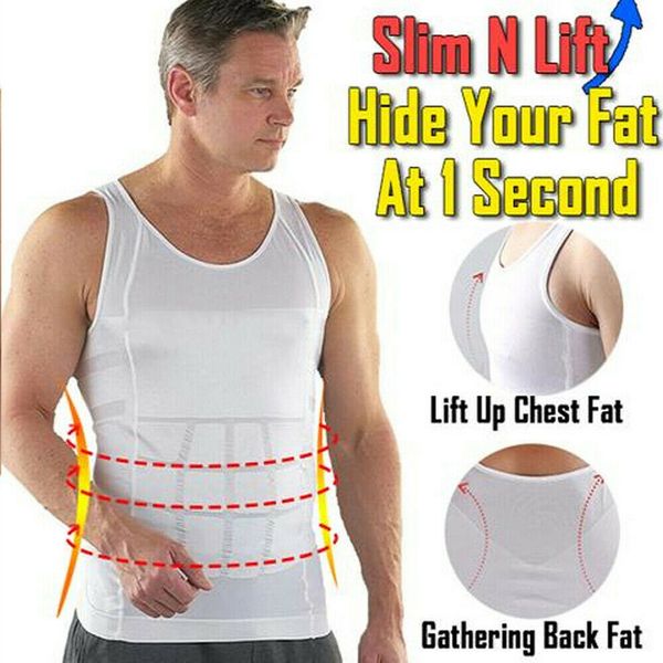 men ultra lift body slimming shaper gynecomastia vest shirt tank chest compression corset weight loss shapewear, Black;blue
men ultra lift body slimming shaper gynecomastia vest shirt tank chest compression corset weight loss shapewear, Black;blue
