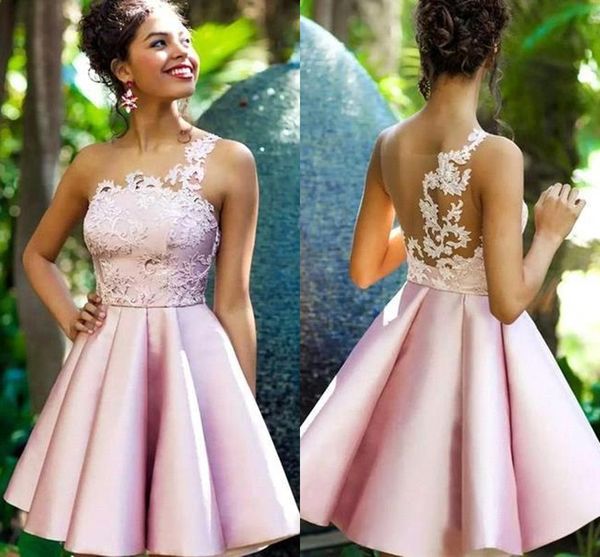 arabic mini short little pink cocktail dresses one shoulder lace a line satin short prom party gowns bc2038, Black
arabic mini short little pink cocktail dresses one shoulder lace a line satin short prom party gowns bc2038, Black