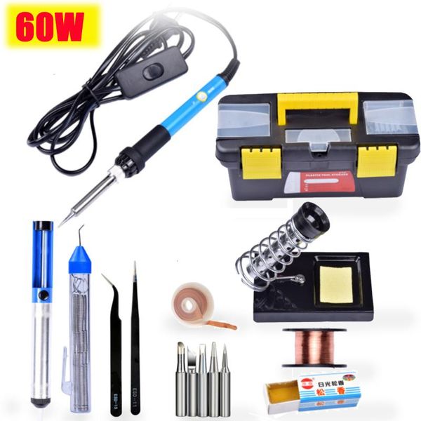110/220v 60w adjustable temperature electric welding soldering tools kit long lasting external heated type heater with switch
110/220v 60w adjustable temperature electric welding soldering tools kit long lasting external heated type heater with switch