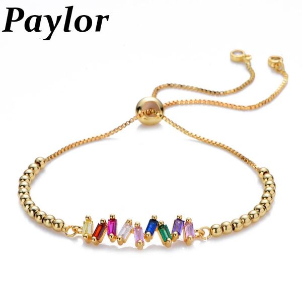 charm bracelets fashion 3 colors rainbow jewelry women's bijoux bangles copper beads adjustable crystal bracelet for couple gifts, Golden;silver
charm bracelets fashion 3 colors rainbow jewelry women's bijoux bangles copper beads adjustable crystal bracelet for couple gifts, Golden;silver