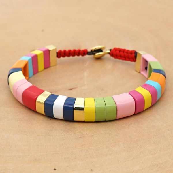 shinus 2020 bracelet for women enamel tile bohemian bracelets femme rainbow armband jewelry stackable stretch factory customize, Golden;silver
shinus 2020 bracelet for women enamel tile bohemian bracelets femme rainbow armband jewelry stackable stretch factory customize, Golden;silver