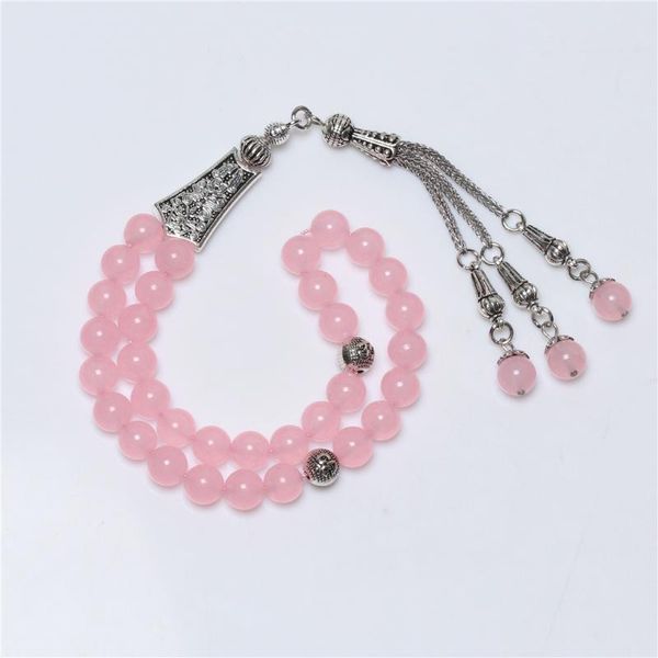 fashion pink color 8mm stone 33 beads tassel tasbih islam prayer muslim rosary, Black
fashion pink color 8mm stone 33 beads tassel tasbih islam prayer muslim rosary, Black