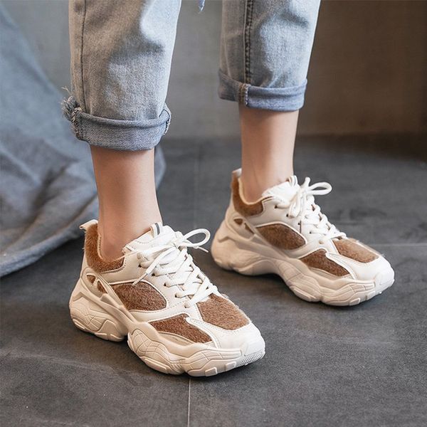 women casual sneakers winter warm vulcanized shoes lace up plush fur woman pu platform fashion ladies comfort dad chunky shoes, Black
women casual sneakers winter warm vulcanized shoes lace up plush fur woman pu platform fashion ladies comfort dad chunky shoes, Black