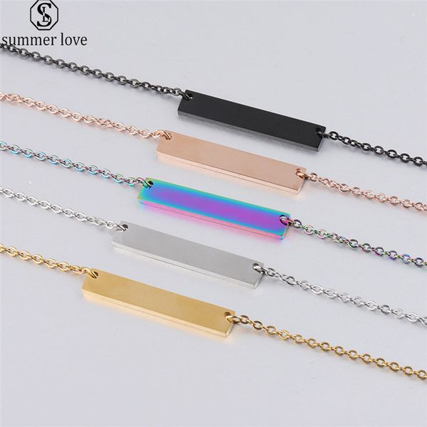 2020 новый multi-color прямоугольник ожерелье женщины мужчины модные простые нержавеющей стали цепи ожерелье подарка ювелирных изделий оптов, Silver
2020 новый multi-color прямоугольник ожерелье женщины мужчины модные простые нержавеющей стали цепи ожерелье подарка ювелирных изделий оптов, Silver