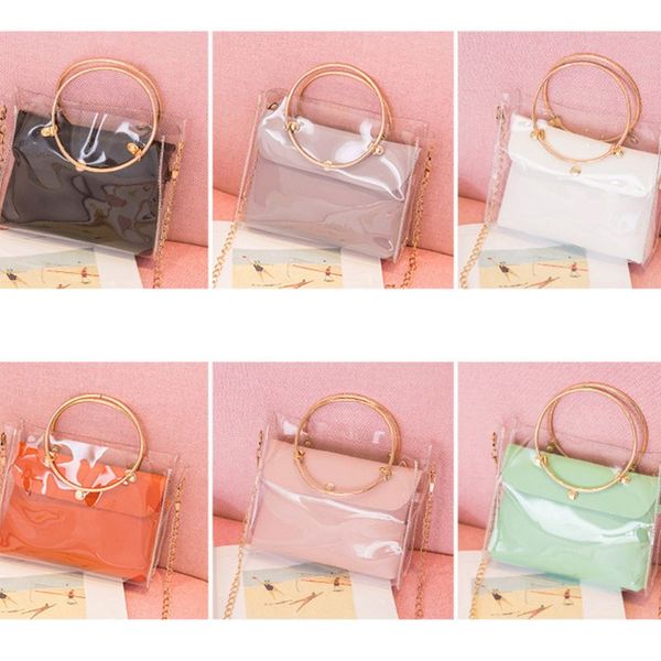 женщины девушки маленькая сумочка цепи ремешок прозрачный мешок плеча мода металла ручки летний пляж кошелек crossbody tote
женщины девушки маленькая сумочка цепи ремешок прозрачный мешок плеча мода металла ручки летний пляж кошелек crossbody tote