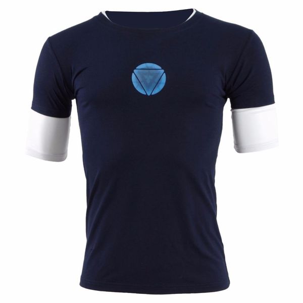 man 3 tony stark navy blue t -shirt night luminous mid sleeve t shirt basic tee blue designer, White;black
man 3 tony stark navy blue t -shirt night luminous mid sleeve t shirt basic tee blue designer, White;black