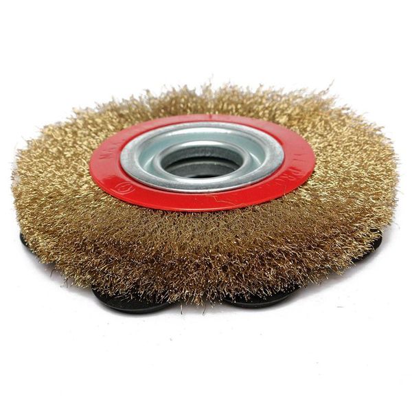 1pcs 8 inch 200mm steel flat wire wheel brush with 10pcs adaptor rings for bench grinder polish
1pcs 8 inch 200mm steel flat wire wheel brush with 10pcs adaptor rings for bench grinder polish