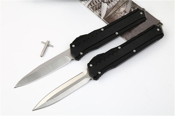New D2 Blade Custom Munroe MK7 Black Survival knife Aluminum Handle Double action Camping Automatic Tactical Utility Pocket knives J22M Y
New D2 Blade Custom Munroe MK7 Black Survival knife Aluminum Handle Double action Camping Automatic Tactical Utility Pocket knives J22M Y