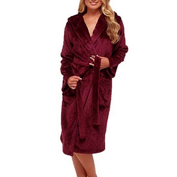 women men flannel bath robe sleepwear autumn winter solid plush couple bathrobe thick warm female hoodies robe, Black;red
women men flannel bath robe sleepwear autumn winter solid plush couple bathrobe thick warm female hoodies robe, Black;red
