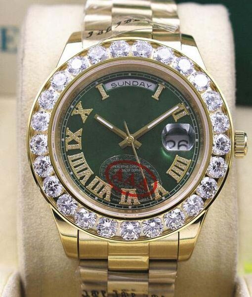 green dial mens day-date 2 ii 18k 41mm president yellow gold bigger diamond 18038 automatic mechanical men watches, Slivery;brown
green dial mens day-date 2 ii 18k 41mm president yellow gold bigger diamond 18038 automatic mechanical men watches, Slivery;brown
