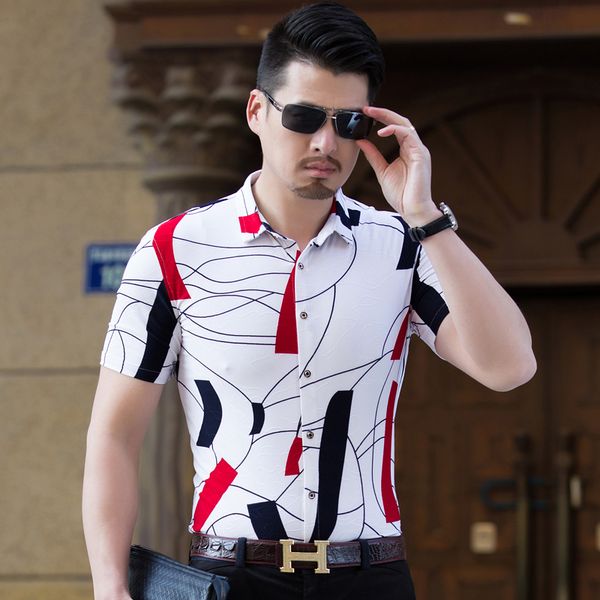 man shirts 2019 summer shirt men fashion plus size men floral shirt short sleeve mens shirts casual slim fit 6xl, White;black
man shirts 2019 summer shirt men fashion plus size men floral shirt short sleeve mens shirts casual slim fit 6xl, White;black