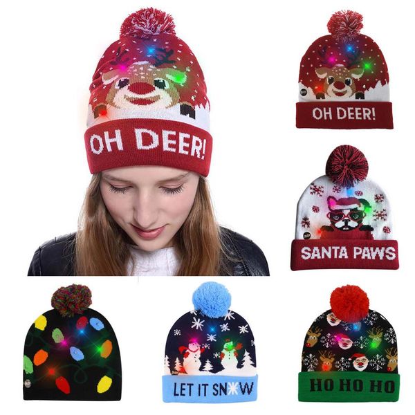fashion lovely christmas flashing led light beanie hat warm winter knitted cap gift christmas sweater hat for party
fashion lovely christmas flashing led light beanie hat warm winter knitted cap gift christmas sweater hat for party