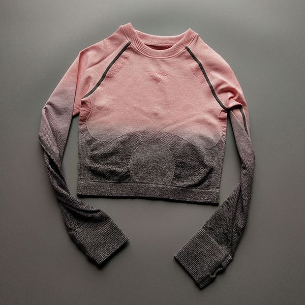 dressing2020 женщины спорт растениеводство топы бесшовные с длинным рукавом бег йога топ рубашки носить цвет постепенное изменение футболка
dressing2020 женщины спорт растениеводство топы бесшовные с длинным рукавом бег йога топ рубашки носить цвет постепенное изменение футболка