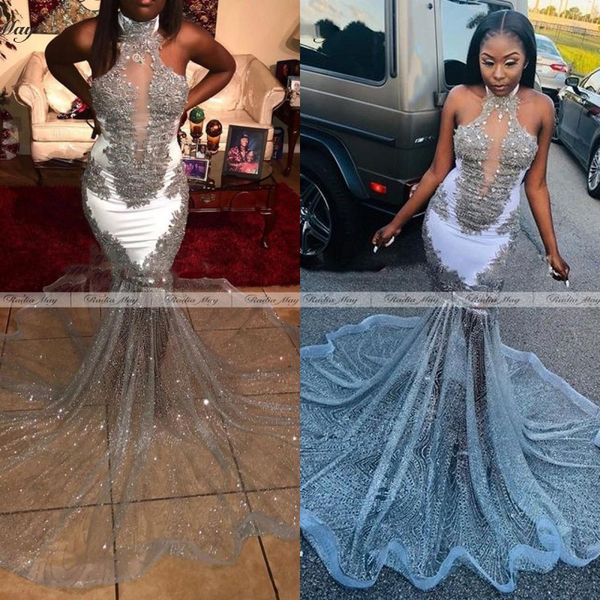 sparkle silver long mermaid prom dresses 2020 black girls backless graduation gala dress african women formal party gowns
sparkle silver long mermaid prom dresses 2020 black girls backless graduation gala dress african women formal party gowns
