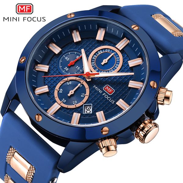mini focus blast fashion business men's watch three-eye timer sports stone watch mf0089g, Slivery;brown
mini focus blast fashion business men's watch three-eye timer sports stone watch mf0089g, Slivery;brown