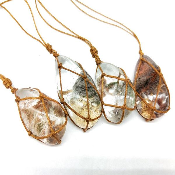 new crystals stone good luck necklace jewelry natural ghost crystal phantom stone healing pendant necklace vintage original, Silver
new crystals stone good luck necklace jewelry natural ghost crystal phantom stone healing pendant necklace vintage original, Silver