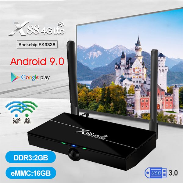 X88 RK3328 Android 9.0 TV BOX 2GB 16GB ROM TV BOX Dual WIFI 2.4GB+5GB Better Than X96 Mini
X88 RK3328 Android 9.0 TV BOX 2GB 16GB ROM TV BOX Dual WIFI 2.4GB+5GB Better Than X96 Mini