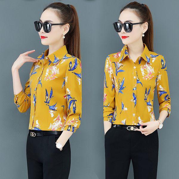 women's blouses & shirts 2021 spring women print chiffon shirt feminine long sleeve blouse plus size 4xl, White
women's blouses & shirts 2021 spring women print chiffon shirt feminine long sleeve blouse plus size 4xl, White