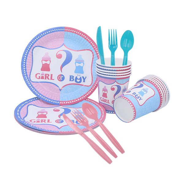 gender reveal party supplies plates cups tablecloth boy or girl paper garland knife forks spoons disposable party tableware set
gender reveal party supplies plates cups tablecloth boy or girl paper garland knife forks spoons disposable party tableware set