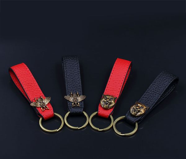Fashion Alloy Bee Keychains Luxury Design Tiger Head Keyrings Unisex Leather Keychain Men Women Key Rings Lover Gift
Fashion Alloy Bee Keychains Luxury Design Tiger Head Keyrings Unisex Leather Keychain Men Women Key Rings Lover Gift
