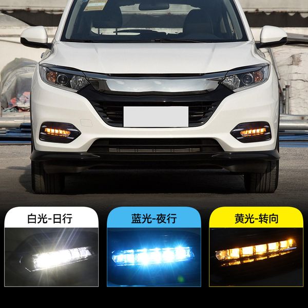 cscsnl 2шт led дневной ходовой свет для вср hr-v vezel 2019 желтый сигнал поворота функция 12v автомобиль drl противотуманные фары украшения
cscsnl 2шт led дневной ходовой свет для вср hr-v vezel 2019 желтый сигнал поворота функция 12v автомобиль drl противотуманные фары украшения
