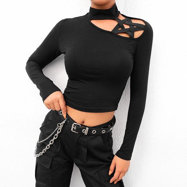 women off shoulder five pointed star hollow shirt dew clavicle short long sleeve slim bottom t-shirt, White
women off shoulder five pointed star hollow shirt dew clavicle short long sleeve slim bottom t-shirt, White