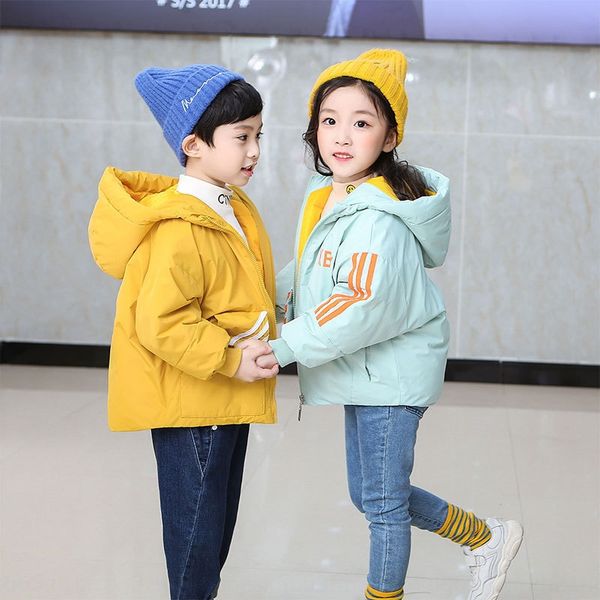 2019 children's winter down jacket down jacket boys' and girls' baby's thickened winter coat tide, Blue;gray
2019 children's winter down jacket down jacket boys' and girls' baby's thickened winter coat tide, Blue;gray