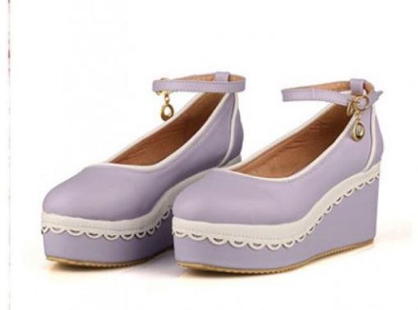 2019 women's shoes in spring and autumn with new style slope heel thick bottom round head shallow mouth, Black
2019 women's shoes in spring and autumn with new style slope heel thick bottom round head shallow mouth, Black