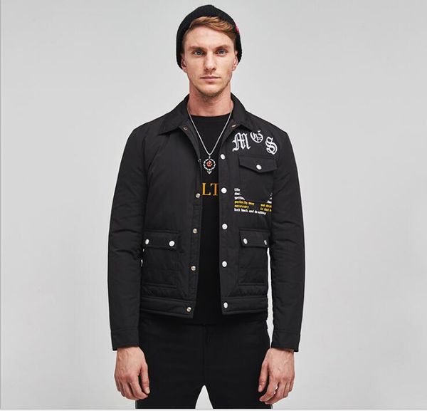 back letter printing 2020 winter new do wn jacket men's slim trendy handsome guy men's jacket, Black
back letter printing 2020 winter new do wn jacket men's slim trendy handsome guy men's jacket, Black