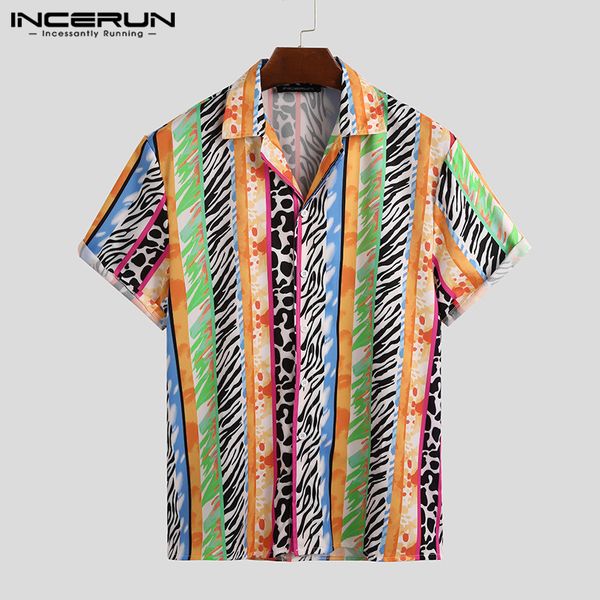 2020 summer fashion men hawaiian shirt leopard striped casual short sleeve lapel blouse streetwear chic beach camisas incerun 7, White;black
2020 summer fashion men hawaiian shirt leopard striped casual short sleeve lapel blouse streetwear chic beach camisas incerun 7, White;black