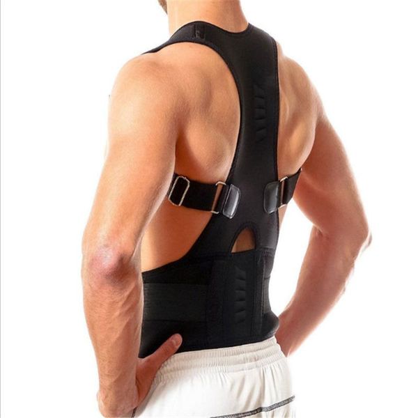 men women adjustable sitting posture corrector magnetic shape body shoulder brace belt back vertebra correct therapy safety wear, Black;blue
men women adjustable sitting posture corrector magnetic shape body shoulder brace belt back vertebra correct therapy safety wear, Black;blue