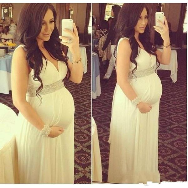 vintage ivory chiffon prom dress for pregnant women a-line floor length formal evening dresses with beaded sashes plus size party gowns, Black;red
vintage ivory chiffon prom dress for pregnant women a-line floor length formal evening dresses with beaded sashes plus size party gowns, Black;red
