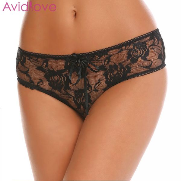 avidlove underwear lingerie women panties lace g-string hollow crotch floral briefs open underwear knickers thongs, Black;pink
avidlove underwear lingerie women panties lace g-string hollow crotch floral briefs open underwear knickers thongs, Black;pink