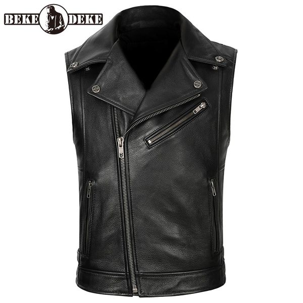 men's vests mens classic genuine leather motorcycle biker vintage vest black zippered pockets thick real waistcoat 4xl, Black;white
men's vests mens classic genuine leather motorcycle biker vintage vest black zippered pockets thick real waistcoat 4xl, Black;white