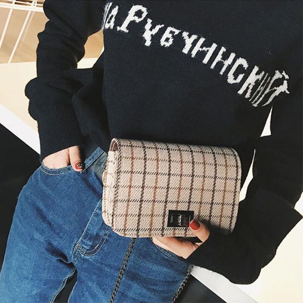 women's shoulder bags fashion wool plaid print handbag wool crossbody shoulder bags hasp handbags women
women's shoulder bags fashion wool plaid print handbag wool crossbody shoulder bags hasp handbags women