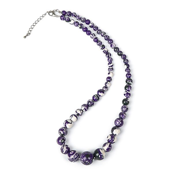 main white color candy purple make semiprecious tur-quo-ise jewelry necklace, can be festive gifts, Silver
main white color candy purple make semiprecious tur-quo-ise jewelry necklace, can be festive gifts, Silver