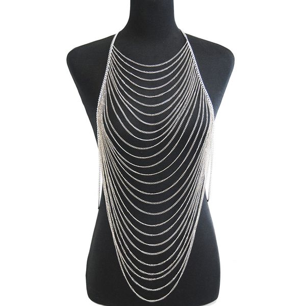 fashion multi layer metal tassel body chain jewelry for night clubs parties gold silver
fashion multi layer metal tassel body chain jewelry for night clubs parties gold silver