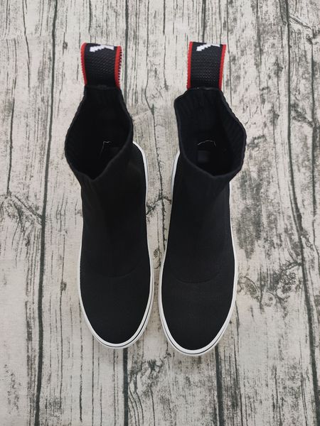luxury designer sneakers black fashion stripes flat bottom thick socks casual shoes cs01
luxury designer sneakers black fashion stripes flat bottom thick socks casual shoes cs01