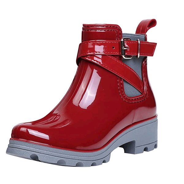 women's fashion rainboots waterproof shoes woman mud water shoes rubber lace up pvc ankle boots sewing rain boots plus size, Black
women's fashion rainboots waterproof shoes woman mud water shoes rubber lace up pvc ankle boots sewing rain boots plus size, Black