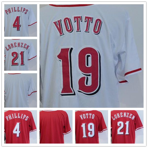 2018 men's 19 joey votto 4 brandon phillips 21 michael lorenzen blank red white cool base baseball jerseys hongren game wholesale cheap, Blue;black
2018 men's 19 joey votto 4 brandon phillips 21 michael lorenzen blank red white cool base baseball jerseys hongren game wholesale cheap, Blue;black